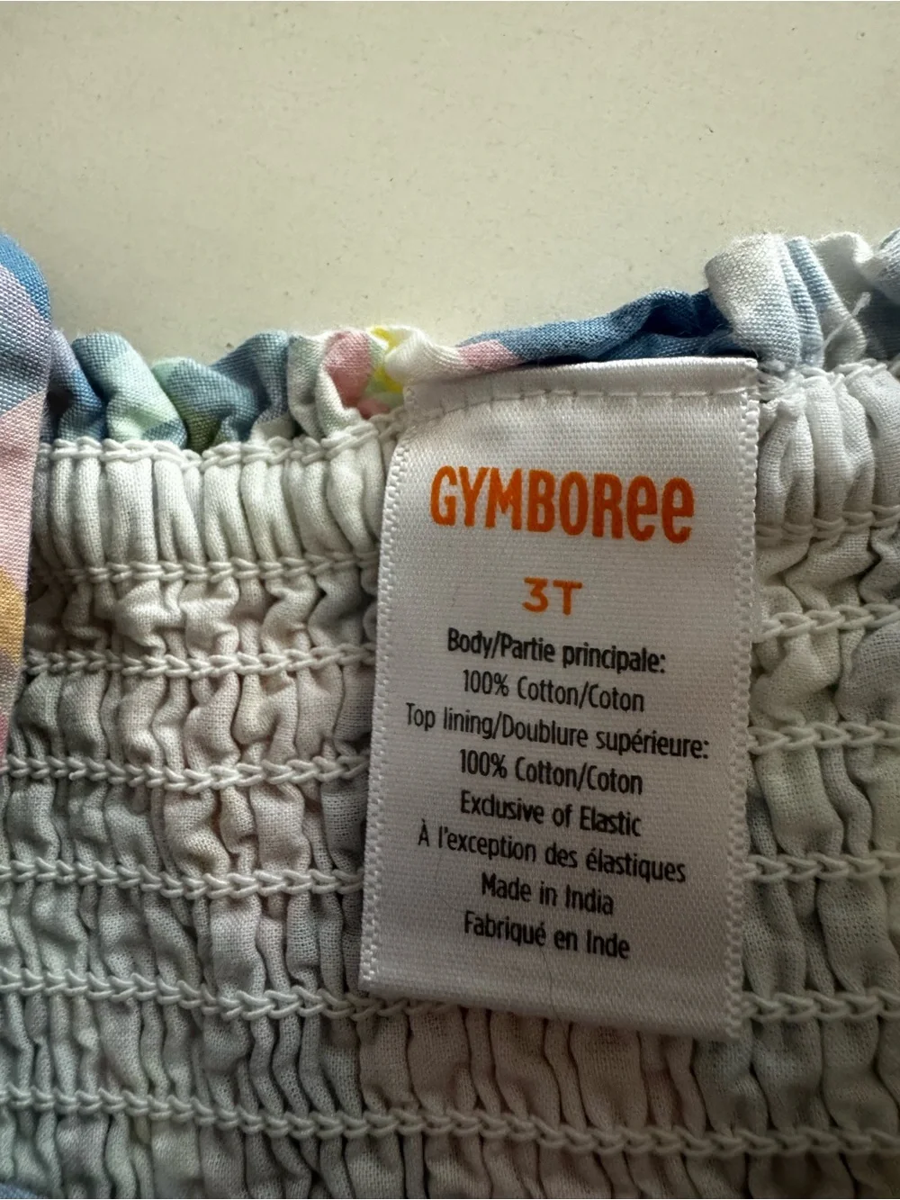 Gymboree Smocked Plaid Sundress - Blue, Pink, Cream